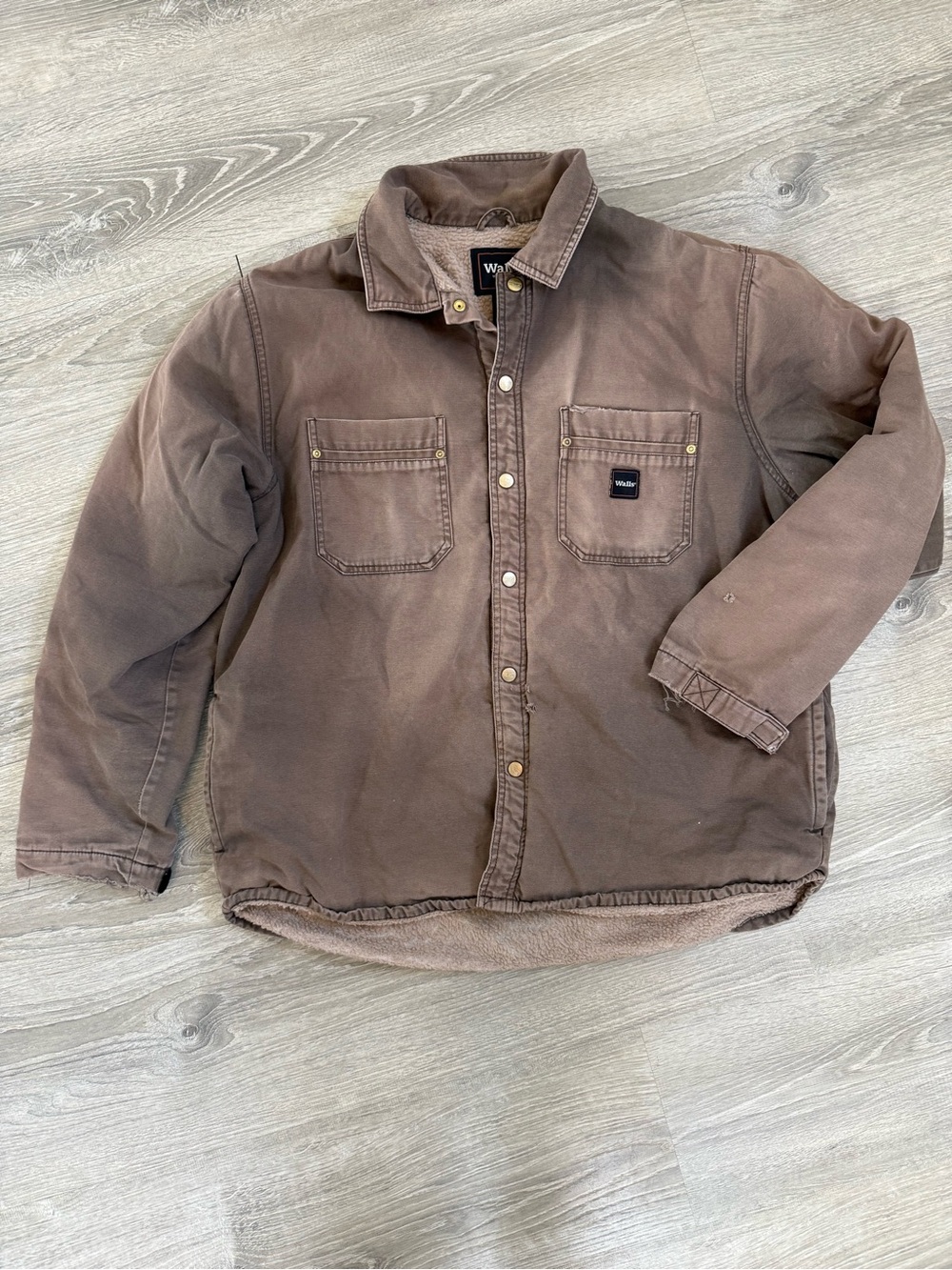 Walls Men's Beige Canvas Work Jacket workwear